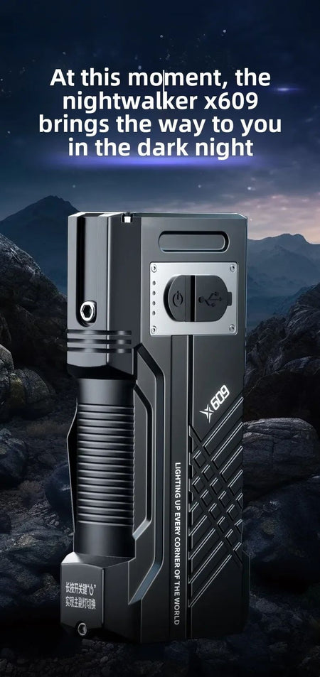 6000MAH 3000Lm Most Powerful LED Flashlight Rechargeable Torch Light Flashlight Tactical Lantern Long Shot Hand Lamp For Camping