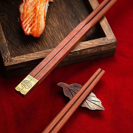 5/6/8/10Pairs Reusable Chopsticks Tableware Handmade Japanese Natural Wood Chopsticks Sushi Food Wooden Chopsticks Non Slip Easy