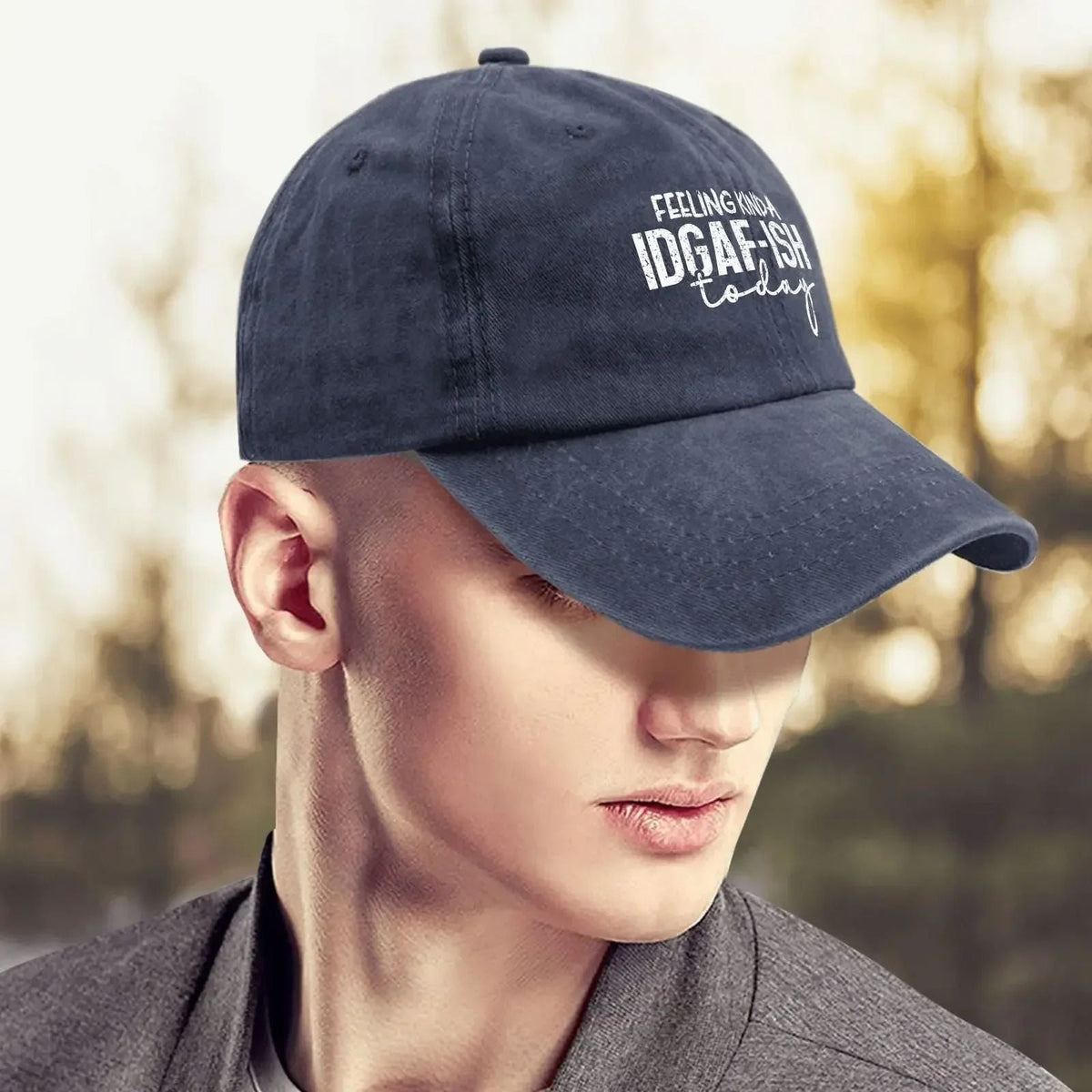 Feeling Kinda Idgaf Today Trucker Hat Womens Men Sun Hats Baseball Caps Gifts for Man Sports Outdoor