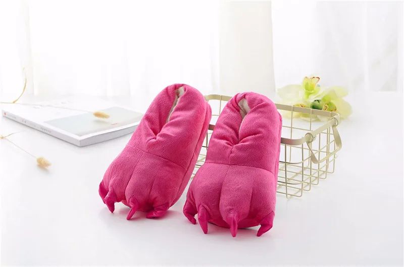 Stitch Animal Paw Slippers For Boy Girl Unisex Kids Cute Monster Claw Slippers Cartoon Soft Plush Warm Home Slippers Child Shoes