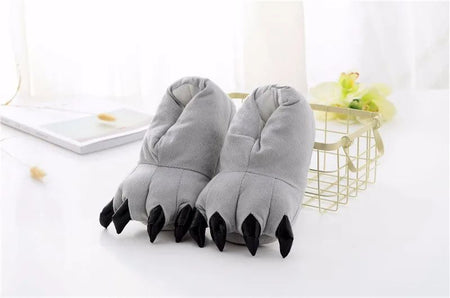 Stitch Animal Paw Slippers For Boy Girl Unisex Kids Cute Monster Claw Slippers Cartoon Soft Plush Warm Home Slippers Child Shoes