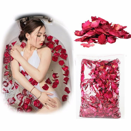 1bag Bath Spa Rose Flower Shower Dry Petal Bathing Body Massager Whitening Relieve Fragrant Dried Rose Petals Natural Flower 10g