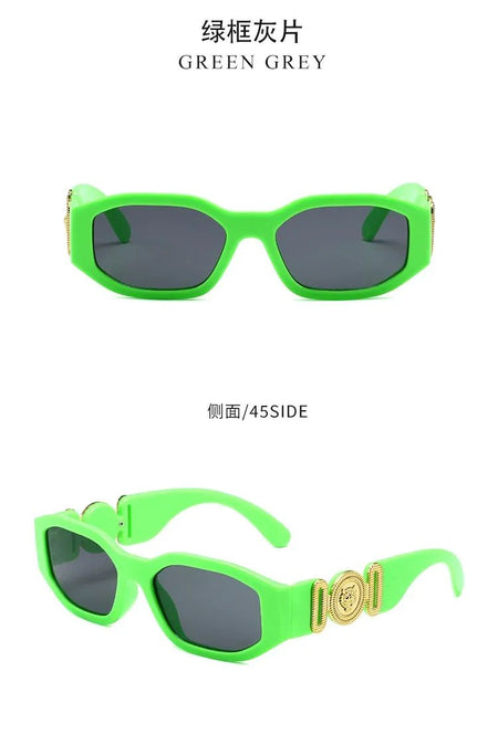 New Retro Irregular Square Sunglasses for Women Men Fashion Designer Small Frame Sun Glasses Trending Product Shades UV400