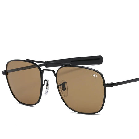 Fashion Aviation Sunglasses Men Luxury Brand Designer Square Sun Glasses for Male American Army Military Oculos