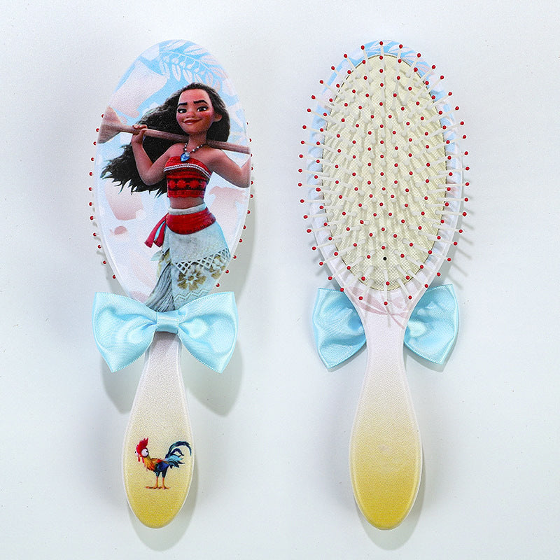 Disney Princess Theme Air Cushion Combs The Little Mermaid Ariel Princess Elsa Anna Children Cute Hair Massage Comb Girls Gifts