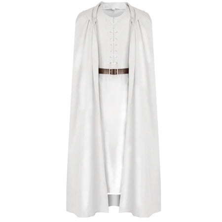 Movie Gandalf Cosplay Costume White Rings Robe Cape Men Fantasia Halloween Carnival Suit