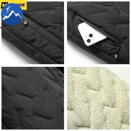 8xl Winter Thickened Mens Down Pants High Quality Fashion Drawstring Sports Pants Men's Jogger Outdoor Loose Leisure Down Pants
