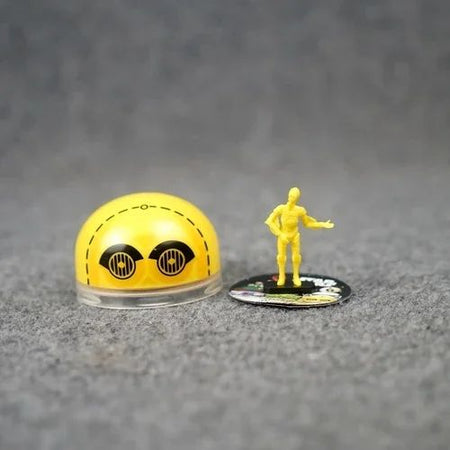 Star Wars Capsule Toy Darth Vader Imperial Stormtrooper Yoda R2-D2 C-3PO Action Figures Desktop Ornaments Collectible Toys Gifts