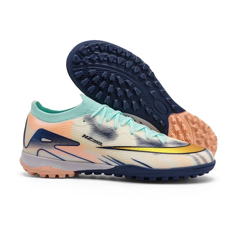 New Men Football Boots Match Ultralight Grass Cleats Soccer Shoes Sneakers Indoor Breathable Long Spikes Training Drop Shipping