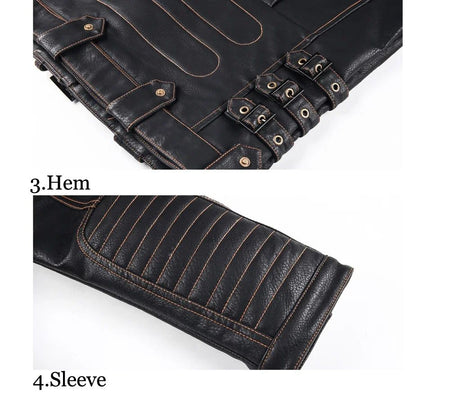 fashion Winter Winter Mens Leather Jacket Men Fashion Motorcycle PU Leather Jacket Cool Zipper Pockets Leather Coats Clothing
