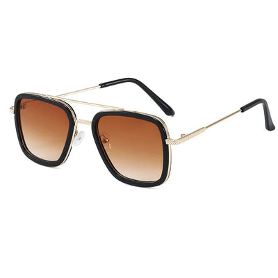 High Quality Iron Man Tony Stark Fishing Sunglasses Square Outdoor Sport Fishing Glasses Men Spider Eyewear Sports Sun Glasses