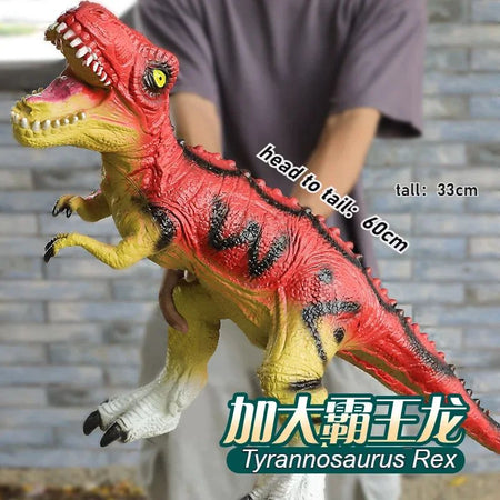 Super Big Soft Dinosaur Toys Tyrannosaurus Rex Model Brachiosaurus Jurass Puppets Shark Dinosaur Park Worlds Toy for Boys Kids