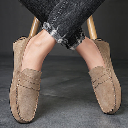 Fashion Suede Men Casual Shoes Breathable Comfort Slip-on Mens Driving Shoes Luxury Brand Men Loafers Mens Lazy Shoes Moccasins
