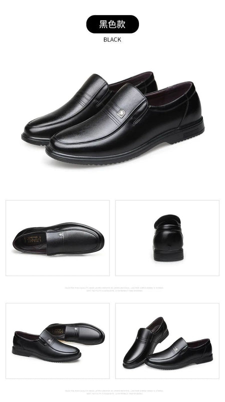 Genuine Leather Handmade Shoes Men Loafers Slip On Business Casual Shoes Classic Soft Leather Hombre Breathable Men Shoes Flat
