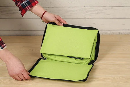 Foldable Square Oxford Cloth Shopping Cart Bag with Wheels Vegetable Buying Car Trolley Bag Durable Market Research Bag