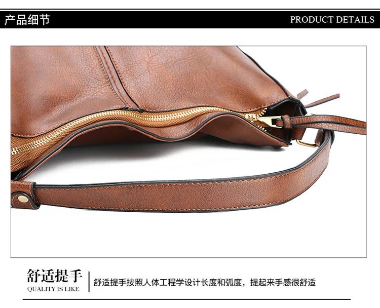 New women's handbag, single shoulder crossbody bag, PU women's tote bag, large capacity women's bag