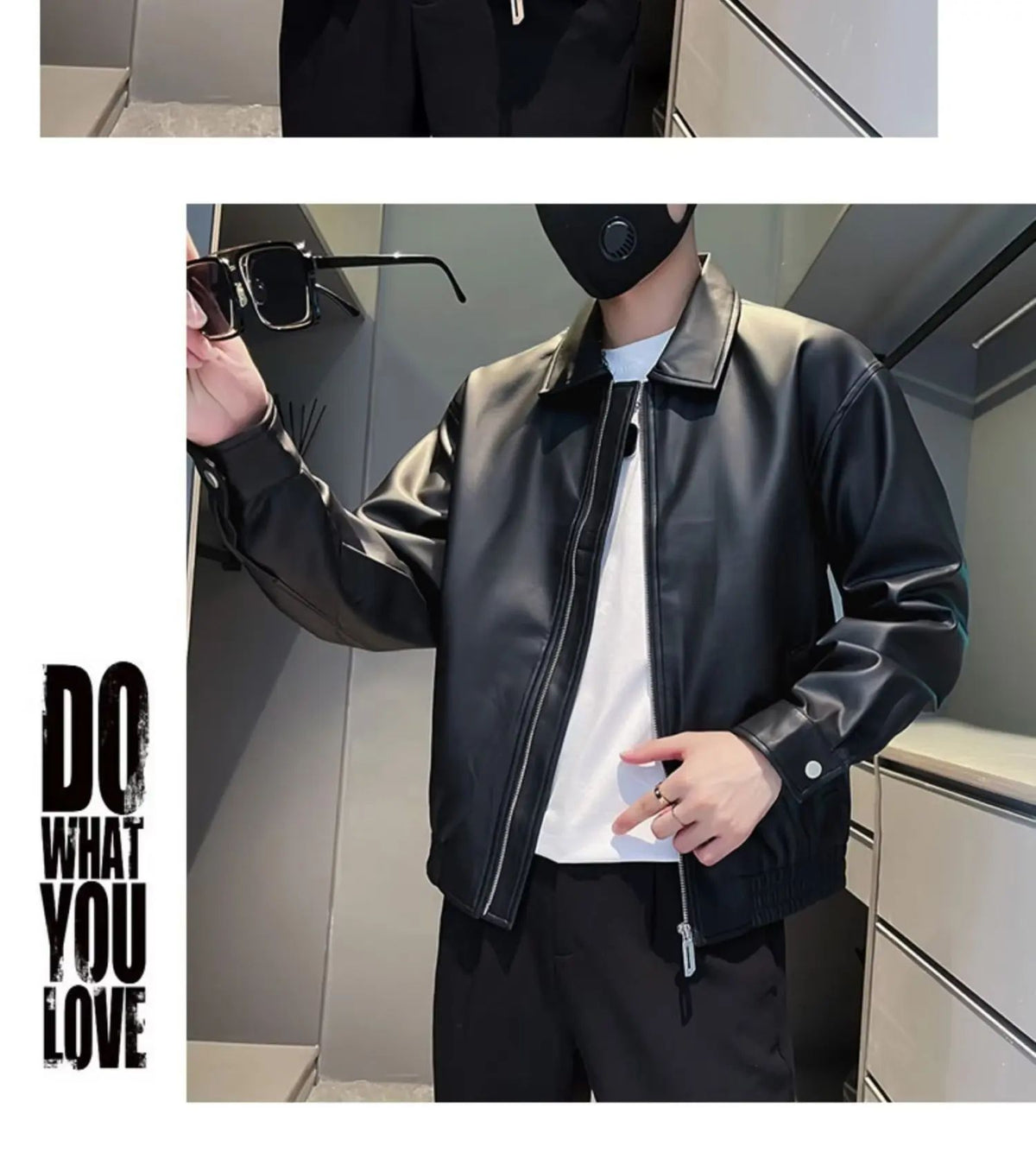 Men's PU Leather Jacket Motorcycle Style Stand Collar Spring Autumn Casual Workwear Fashionable Trendy New Hot Sale Of The Seaso