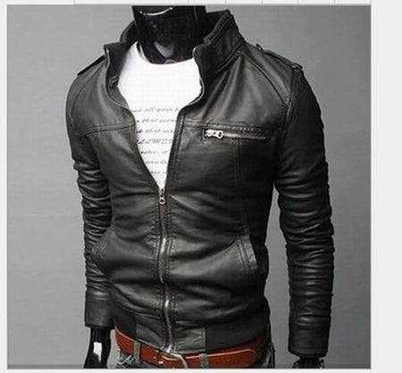 MRMT 2025 Brand New Men's  Motorcycle Leather Jacket Slim Men Leather Jacket Outer Wear Clothing For Male Garment Man Jackets