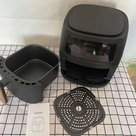 The New Product 5L 8L Intelligent Oil-Free Electric Fryer Touch Screen Large Capacity Silver Crest Air Fryer
