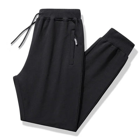 Men's Casual Pants Plus Size 110-180KG Stretch Slim Fit Elastic Waist Jogger Pants 1XL-7XL Classic Black Trousers Male Clothing