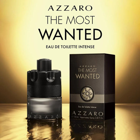 Azzaro The Most Wanted Eau De Parfum Intense 3.4oz 100ml – Woody Amber Spicy Unisex Perfume Gift for Christmas