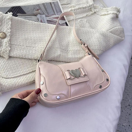 Trendy Bow Shoulder Bag Handbag Casual Underarm Bag Daily Commuting Bags PU Leather Lady Banquet Bag Business Women's Bags