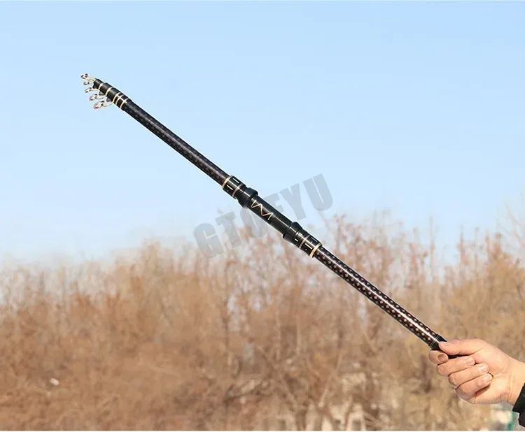 2.1m-4.5m Telescopic Fishing Rod  Travel Surf Rod Spinning Power 10-250g Distance Throwing Pole High Carbon Baitcasting Rod