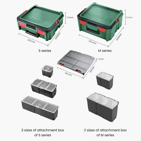 Bosch System Box Stackable Tool Box Set Multifunctional Stackable Toolbox
