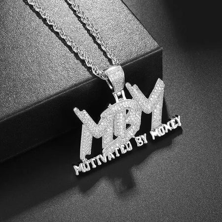 Bling Iced Out Pistol Pendant Submachine Gun Necklace Men Personality Hip Hop Rock Punk Cool Street Party Jewelry Gift
