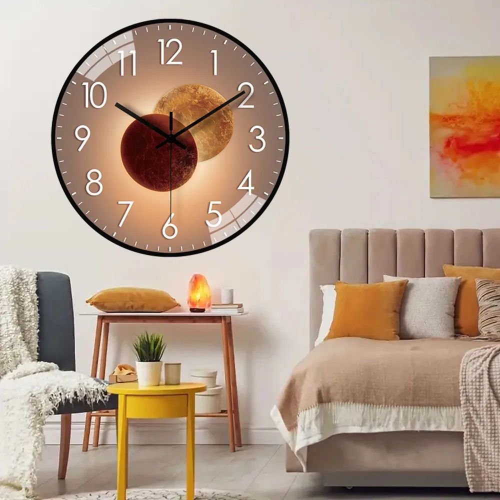 Mute Wall Clock Stereo Digital Scale Wall Clock Modern Minimalist Style Decorative Clock for bedroom study livingroom
