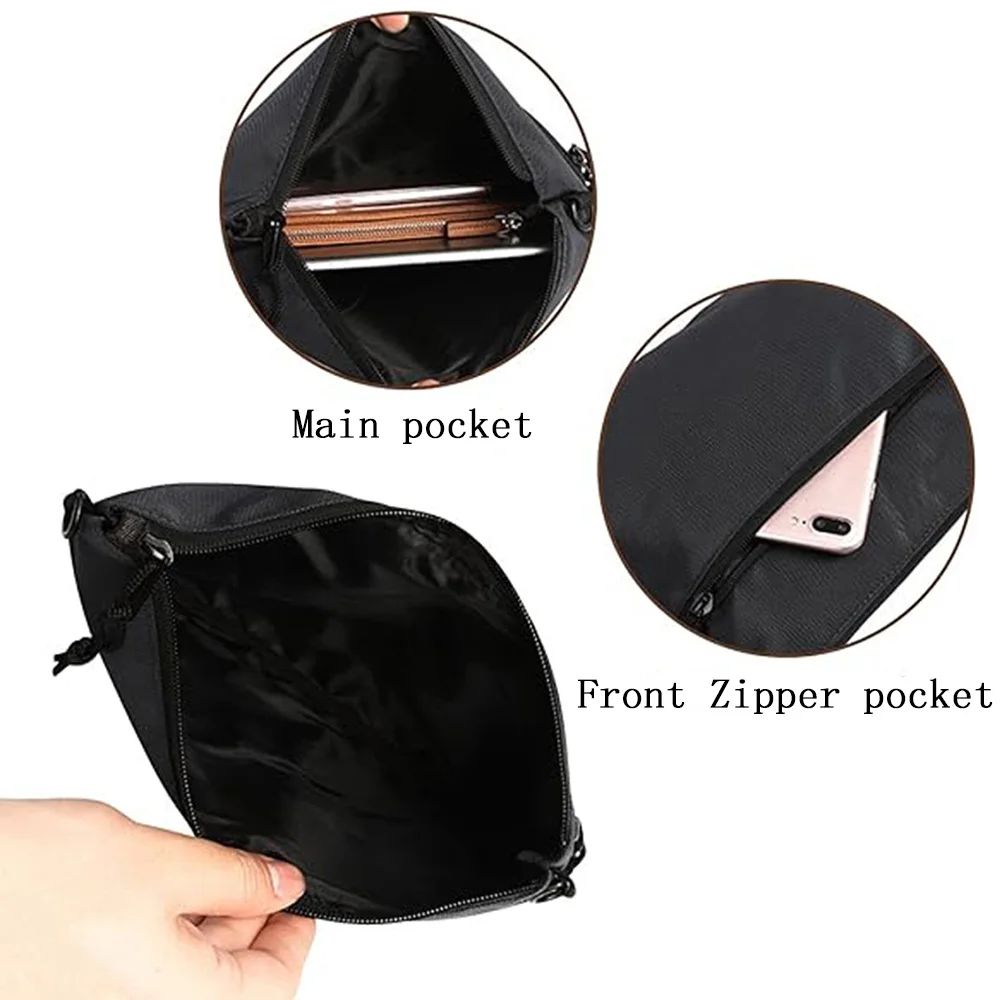 Nylon Chest Pack Cellphone Pouch Crossbody Bag Shoulder Bag Messenger Bag Sports Bag Casual Running Cycling Sling Bag Good