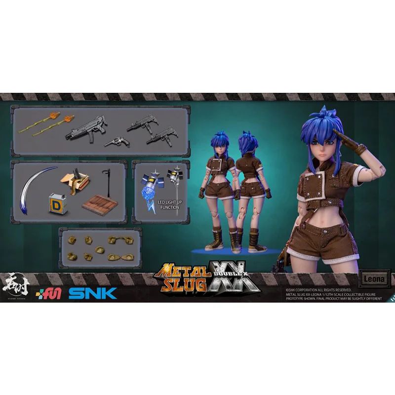 Original TUNSHI STUDIO BRAND METAL SLUG Metal Slug XX Leona Heidern 1/12 in Stock Anime Action Collection Figures Model Toy AIme