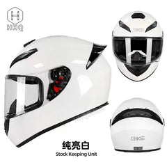 Retro Bluetooth Full-Face Motorcycle Helmet for Men & Women – Sun Protection & Anti-Fog Classic Helmet
