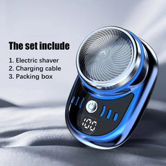 2023 Men's Electric Shaver Portable Mini Shaving Machine USB Rechargeable Beard Trimmer Type-C Household Face Beard Shaver