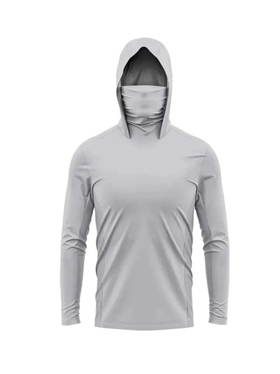 Fishing Hooded Shirts Face Cover Men Long Sleeve Fishing Clothing Breathable Fishing Apparel