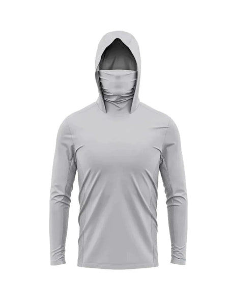 Fishing Hooded Shirts Face Cover Men Long Sleeve Fishing Clothing Breathable Fishing Apparel