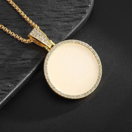 Bling Iced Out Pistol Pendant Submachine Gun Necklace Men Personality Hip Hop Rock Punk Cool Street Party Jewelry Gift