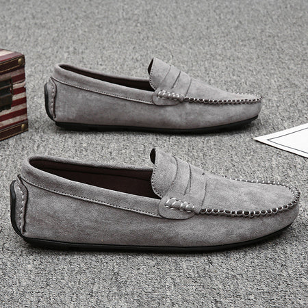 Fashion Suede Men Casual Shoes Breathable Comfort Slip-on Mens Driving Shoes Luxury Brand Men Loafers Mens Lazy Shoes Moccasins