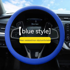 Universal Steering Wheel Cover Car Steering Wheel Handle Cover Anti-skid Wear-resistant All-season Silicone Steering Wheel