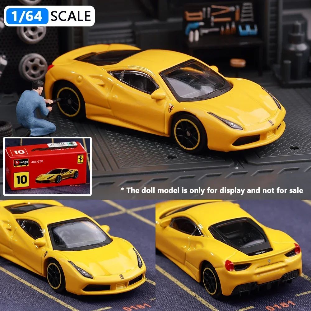 Bburago 1:64 Porsche 911 Gt2 Lamborghini Ferrari SP3 812 1959 Cadillac Miniature Alloy Diecast Car Model Collection Toy Gifts