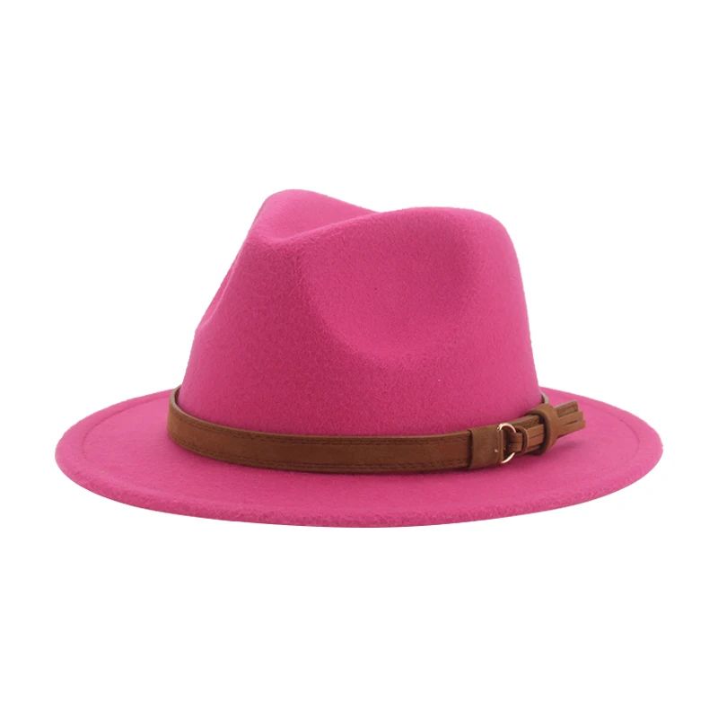 Hats for Women Fedoras Girls Hat Boys Hat Felted Kids Baby Caps Small 52cm 54cm Belt Wedding Cute Kid Fedoras Sombreros De Mujer