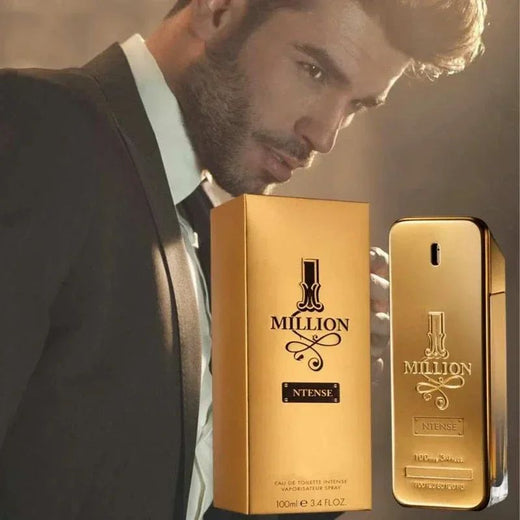 Golden Million Gold ,Perfume  Fragrance Cologne Fresh Men's Woody Brick Extrait - Men's Long-Lasting 100ml  Perfume Pray