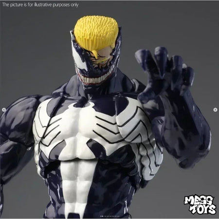 In stock NEW Mess Toys Venom Lethal Neighbor Spider Man Symbiotic Black Suit Messtoys Spiderman Anime Action Figure Model toys