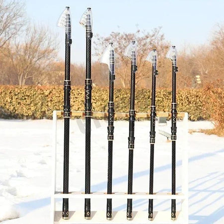 2.1m-4.5m Telescopic Fishing Rod  Travel Surf Rod Spinning Power 10-250g Distance Throwing Pole High Carbon Baitcasting Rod