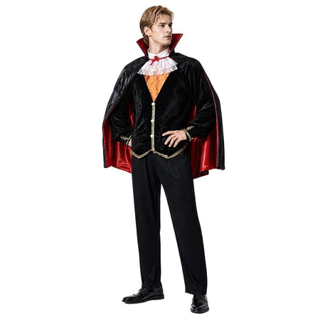 Adult Vampire Costume Men's Medieval Gothic Costume Set Suitable for Halloween Parties Movie Theme Cosplay Costume