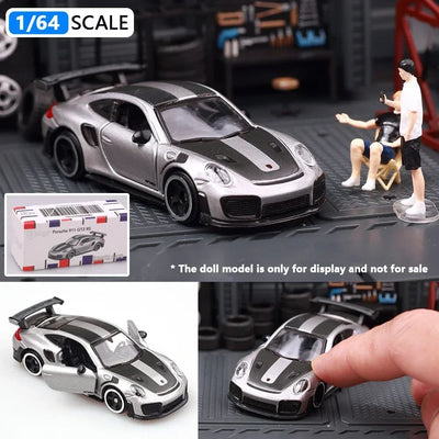 Bburago 1:64 Porsche 911 Gt2 Lamborghini Ferrari SP3 812 1959 Cadillac Miniature Alloy Diecast Car Model Collection Toy Gifts