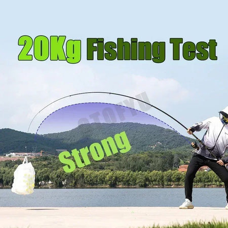 2.1m-4.5m Telescopic Fishing Rod  Travel Surf Rod Spinning Power 10-250g Distance Throwing Pole High Carbon Baitcasting Rod