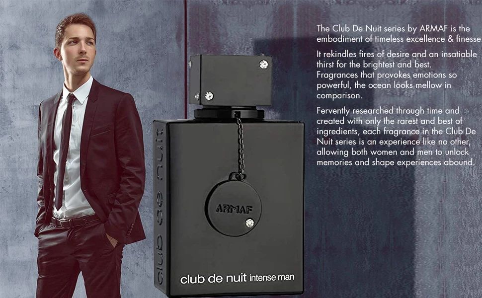 Armaf Night Club Wild Black Edition for Men,Luxury Brand Perfume Cologne ,Arabian Fragrance Spray for Hombres,Original Scent