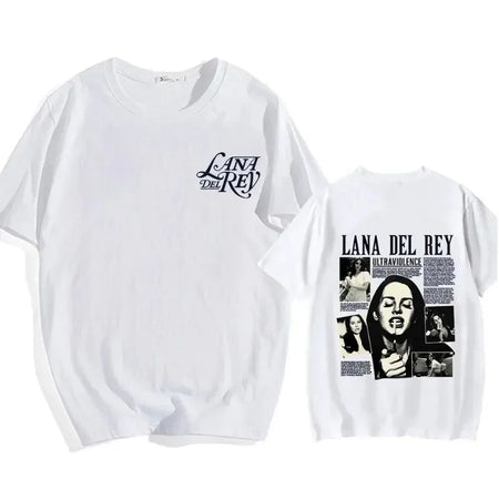 Lana Del Rey Singer Printing T-shirt Casual Loose Short Sleeve Soft Tee-shirt Summer Casual Men/Women Retro Vintage Tops T-shirt