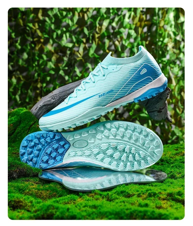 New Men Football Boots Match Ultralight Grass Cleats Soccer Shoes Sneakers Indoor Breathable Long Spikes Training Drop Shipping